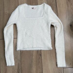 SO Cream Fuzzy Sweater